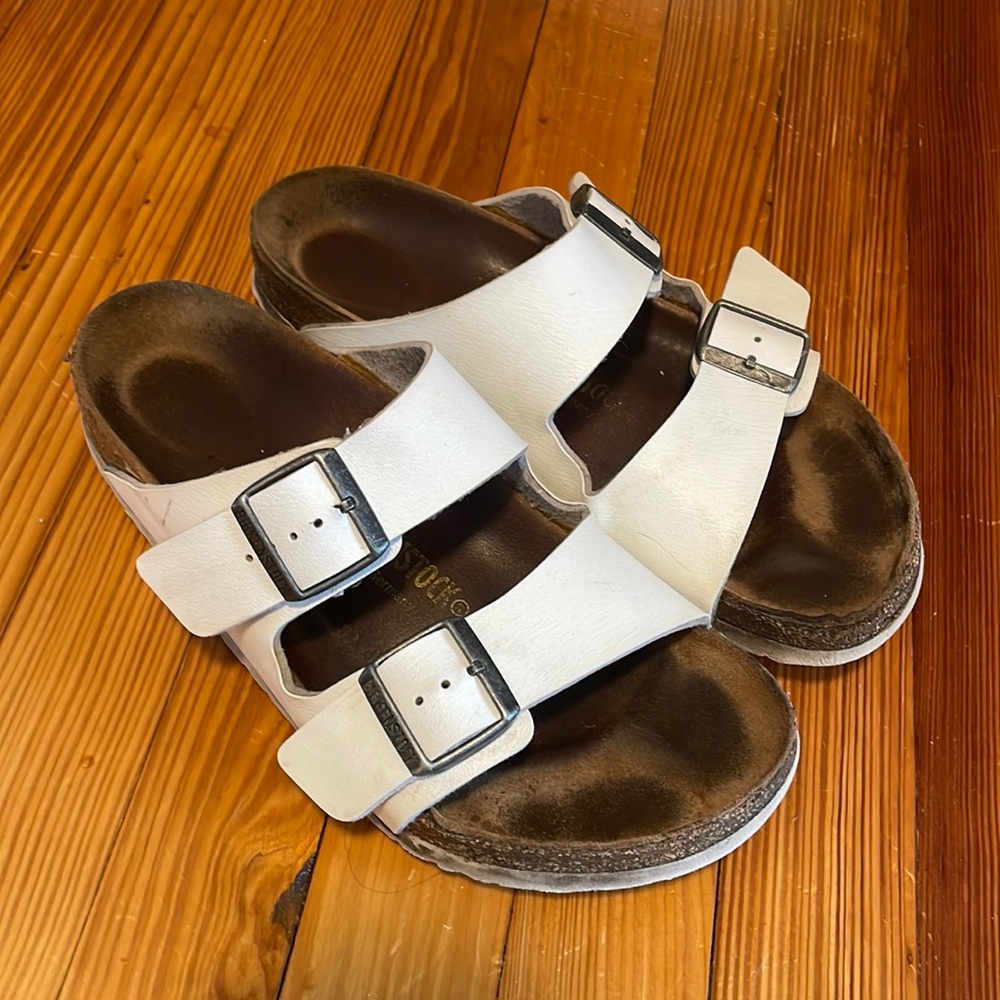 White Birkenstocks size 40